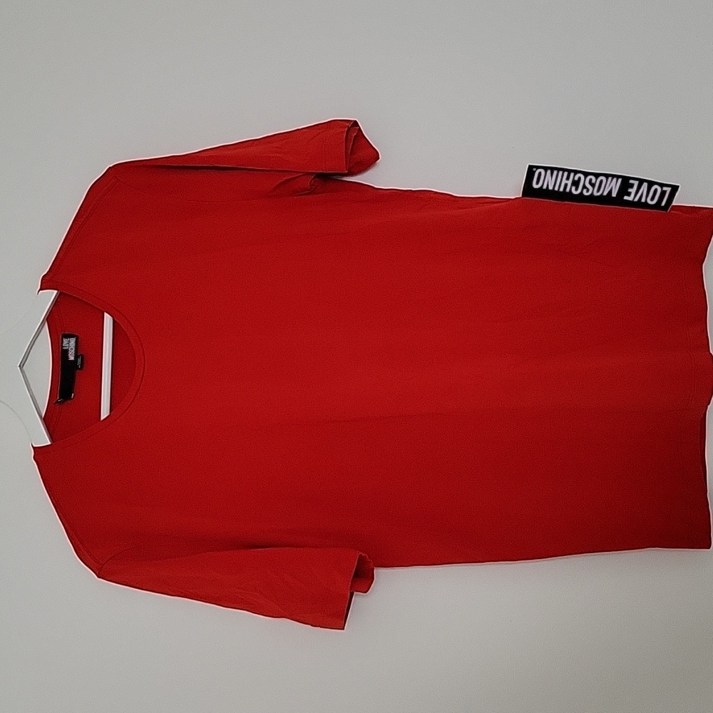 Love Moschino | Men’s Red T-Shirt | Size Large